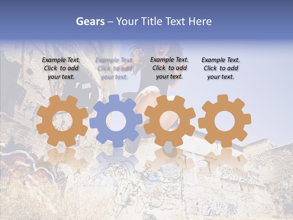Caucasian Crying Emo PowerPoint Template