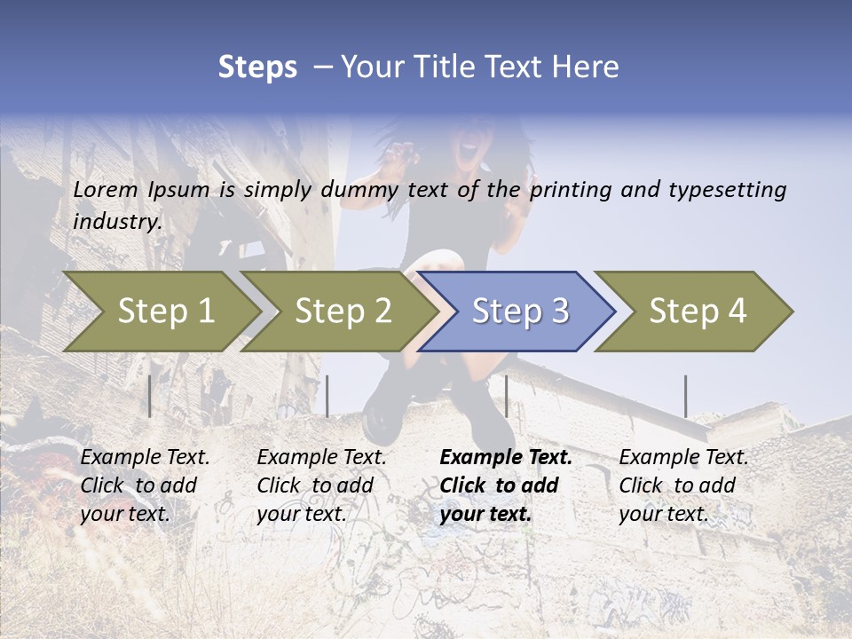Caucasian Crying Emo PowerPoint Template