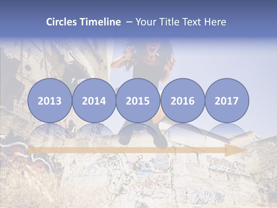 Caucasian Crying Emo PowerPoint Template