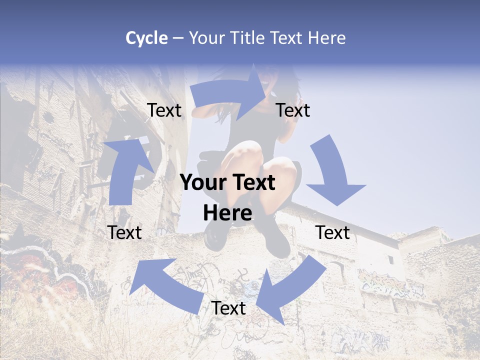 Caucasian Crying Emo PowerPoint Template