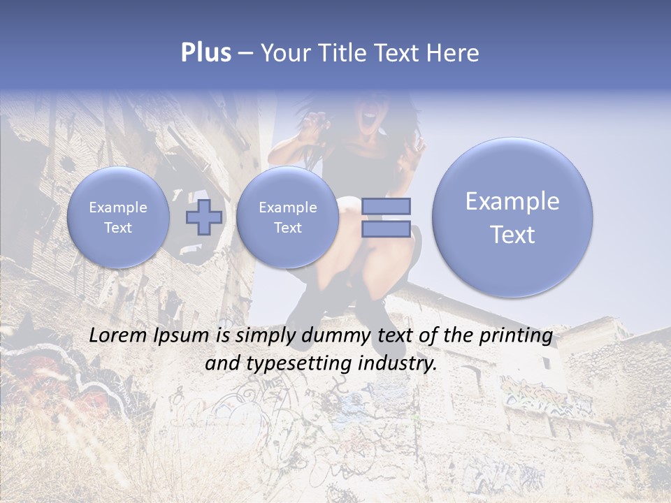 Caucasian Crying Emo PowerPoint Template