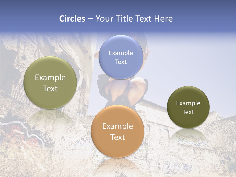 Caucasian Crying Emo PowerPoint Template