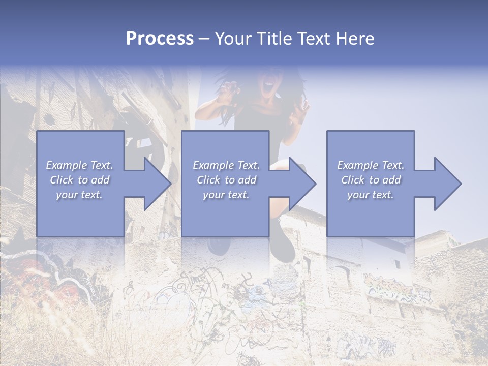 Caucasian Crying Emo PowerPoint Template