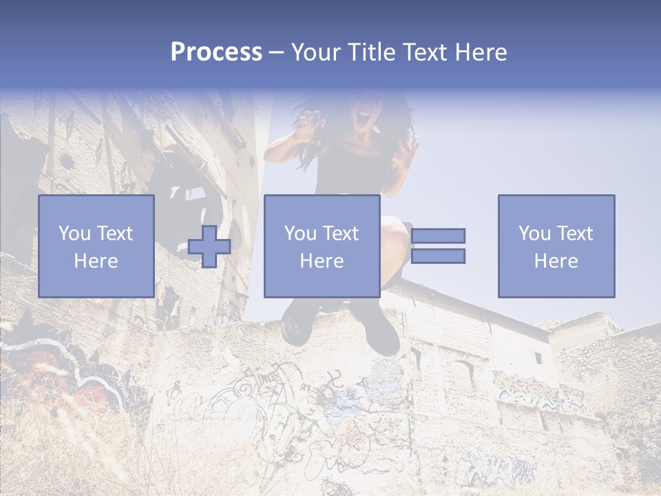 Caucasian Crying Emo PowerPoint Template