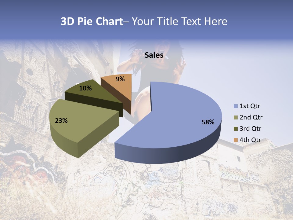 Caucasian Crying Emo PowerPoint Template