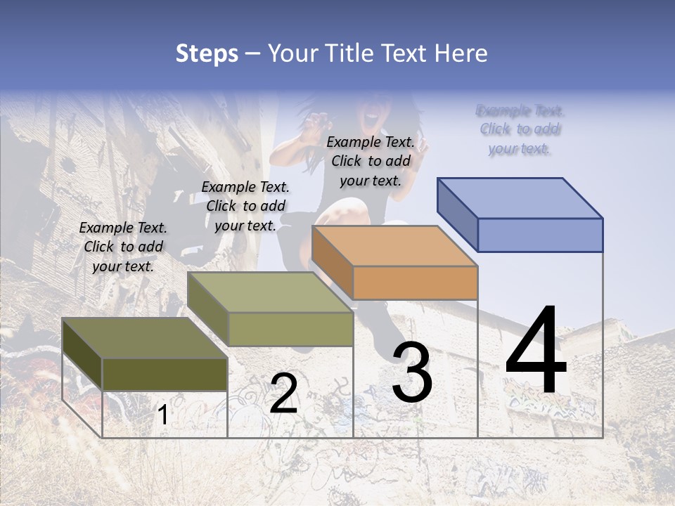 Caucasian Crying Emo PowerPoint Template