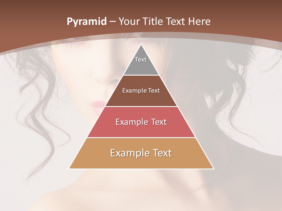 Hairstyle Brunette Full PowerPoint Template