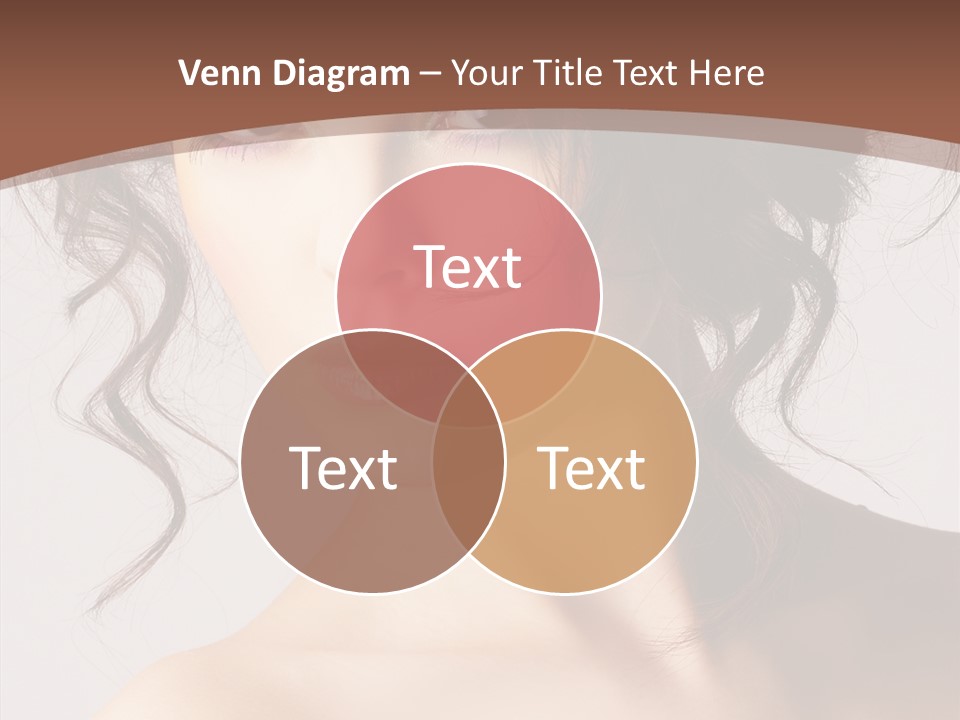 Hairstyle Brunette Full PowerPoint Template