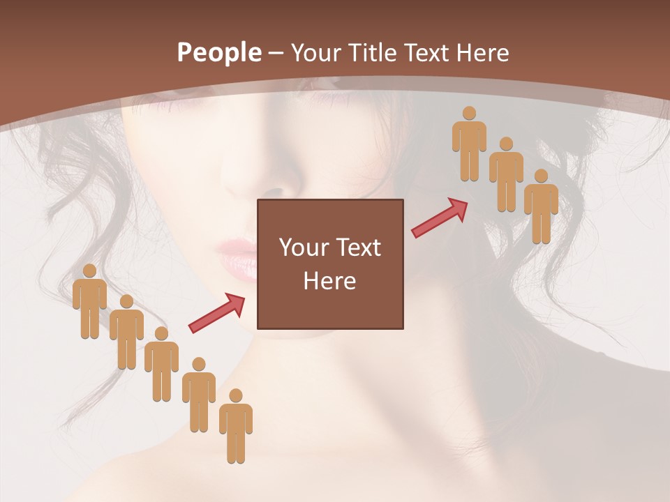 Hairstyle Brunette Full PowerPoint Template