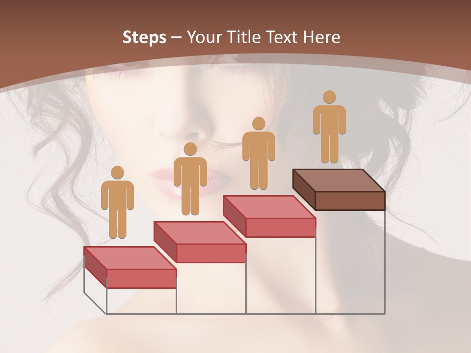 Hairstyle Brunette Full PowerPoint Template