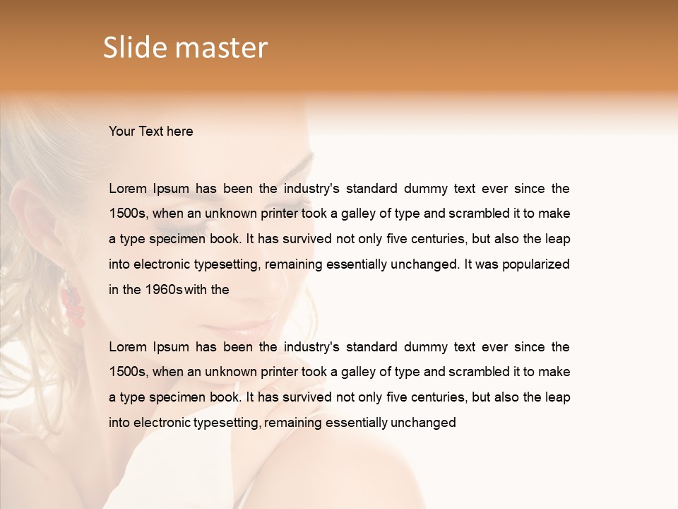 Bride Luxury Make Up PowerPoint Template