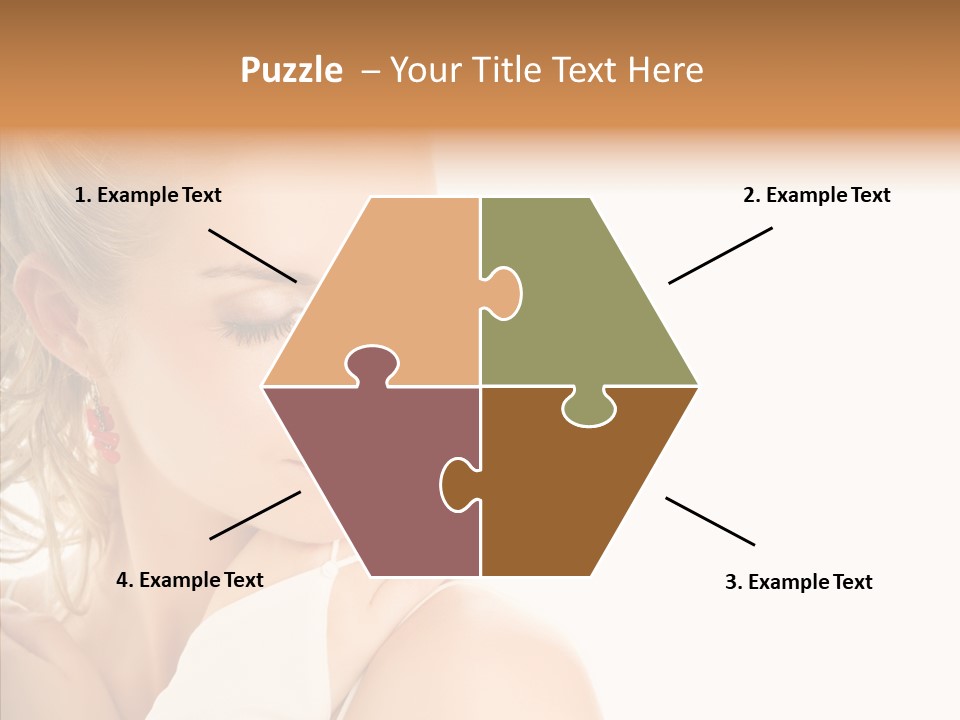 Bride Luxury Make Up PowerPoint Template