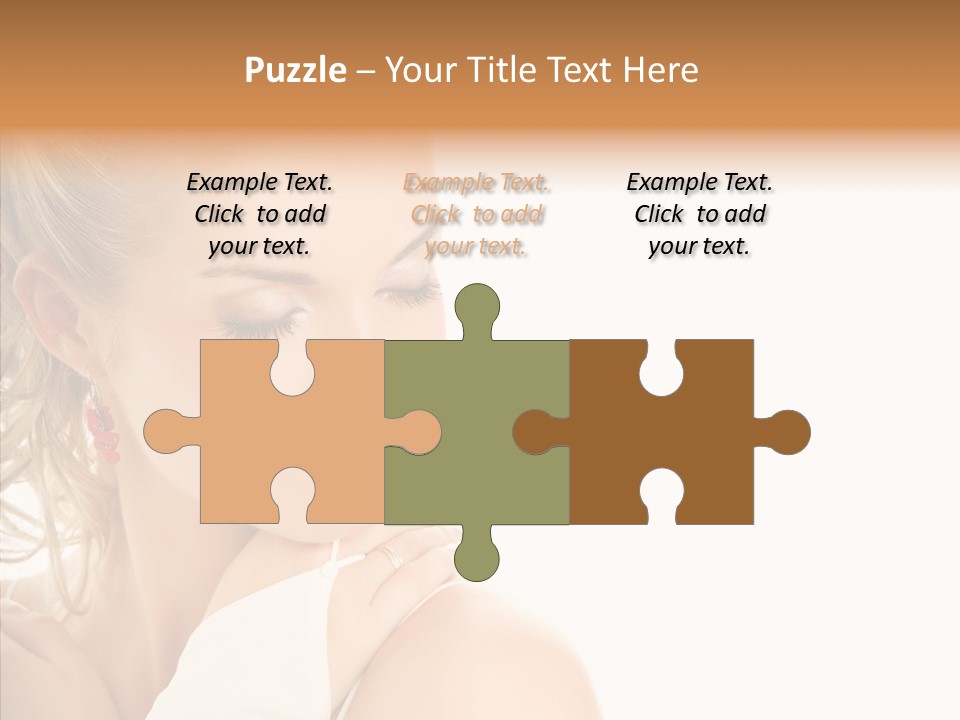 Bride Luxury Make Up PowerPoint Template