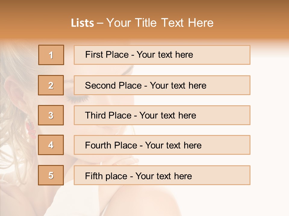 Bride Luxury Make Up PowerPoint Template