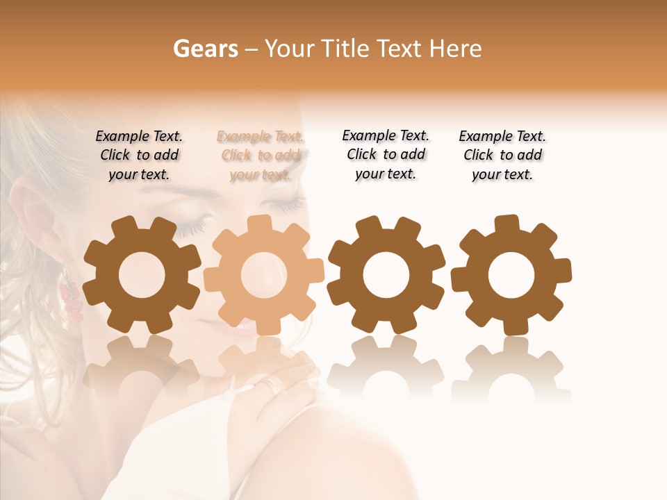 Bride Luxury Make Up PowerPoint Template