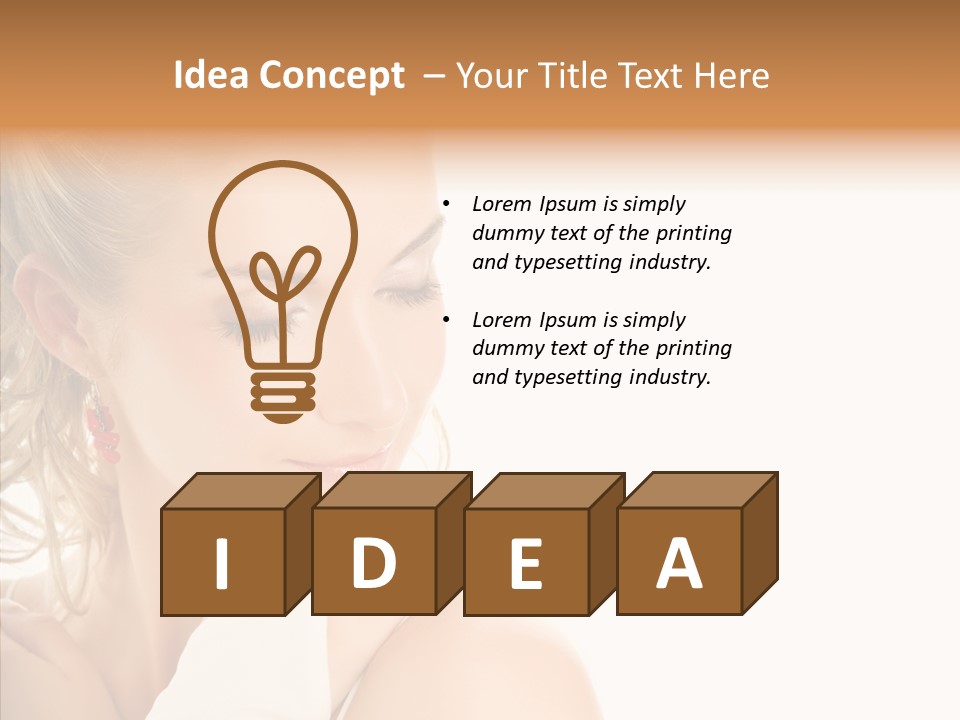 Bride Luxury Make Up PowerPoint Template