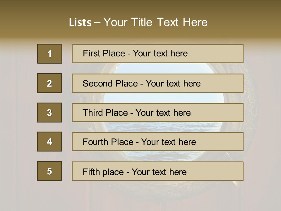 Background Brass Nautical PowerPoint Template
