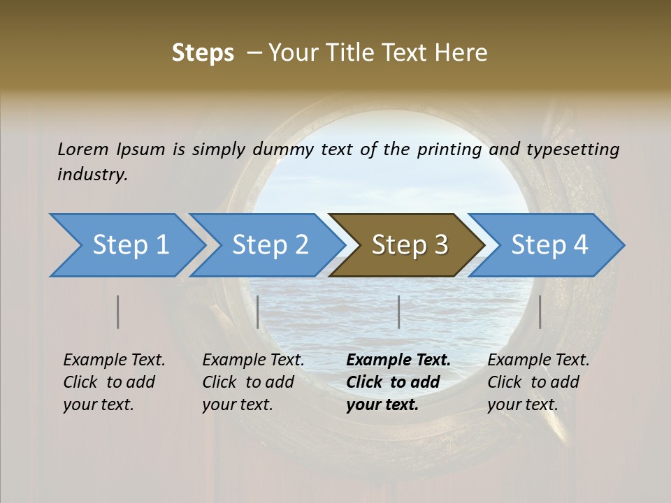 Background Brass Nautical PowerPoint Template