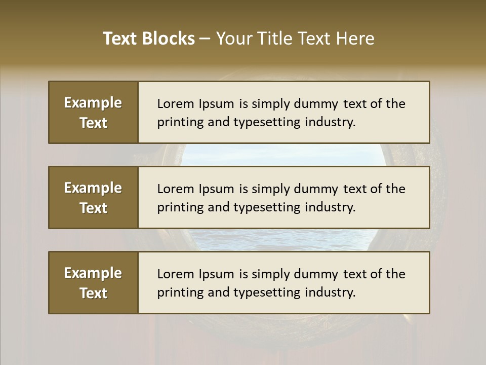 Background Brass Nautical PowerPoint Template