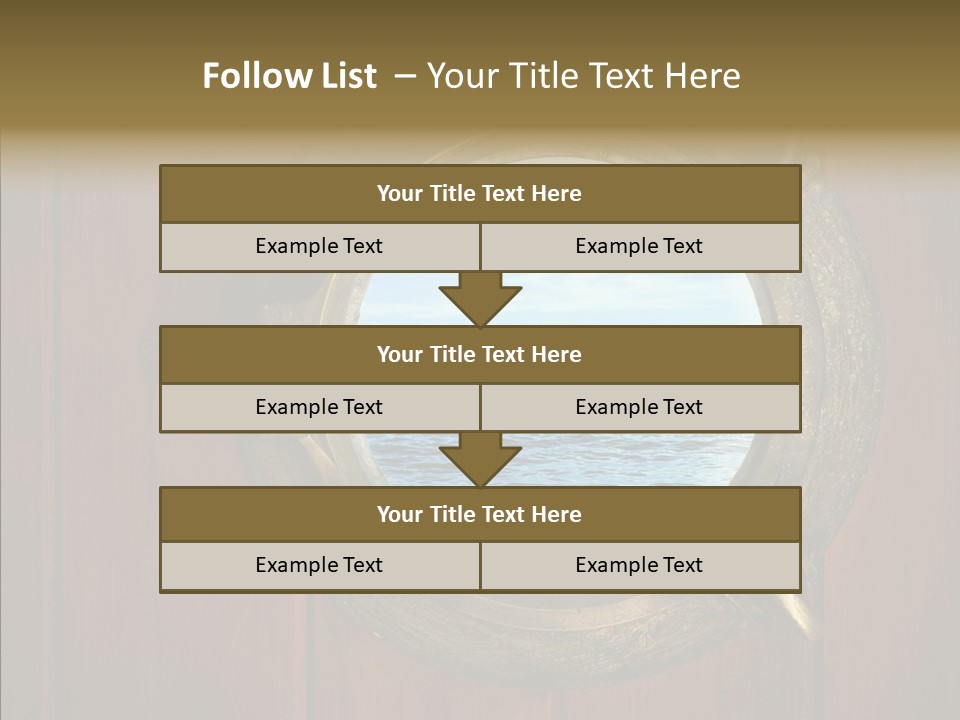 Background Brass Nautical PowerPoint Template