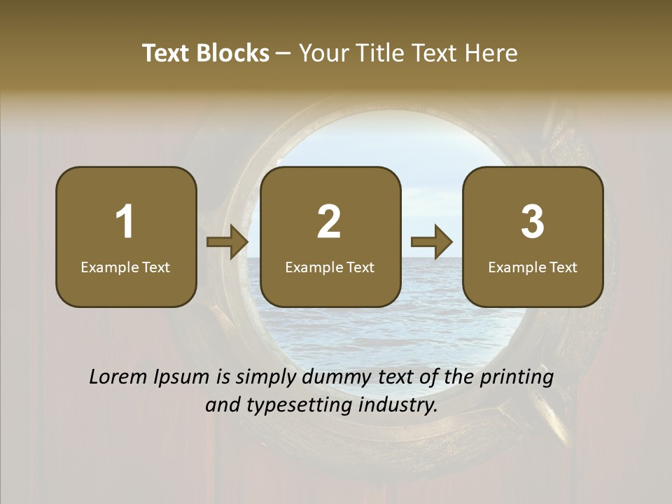 Background Brass Nautical PowerPoint Template