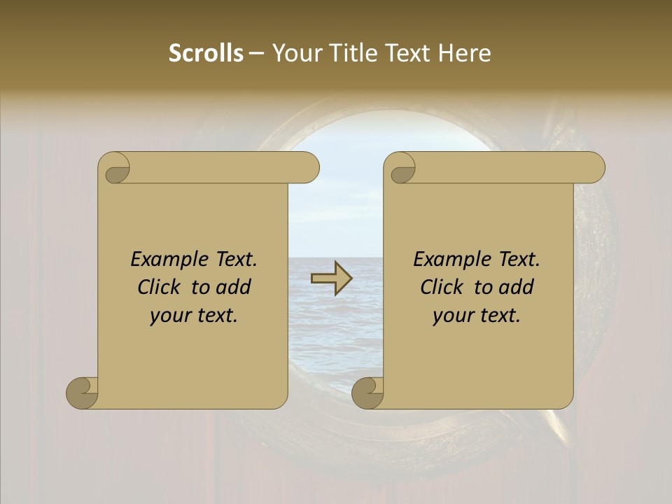 Background Brass Nautical PowerPoint Template