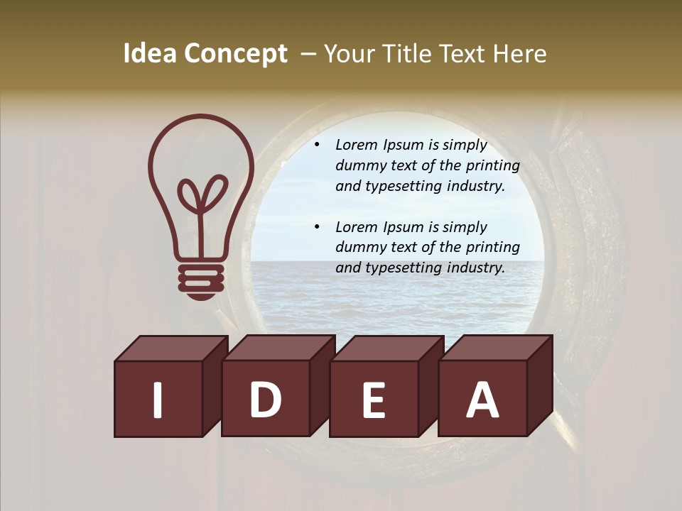 Background Brass Nautical PowerPoint Template