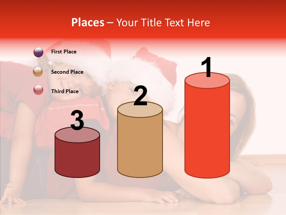 People Xmas White PowerPoint Template