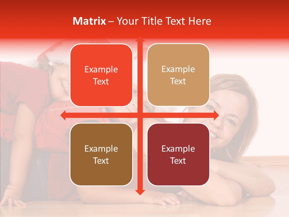 People Xmas White PowerPoint Template