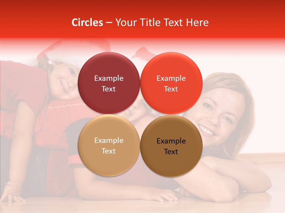 People Xmas White PowerPoint Template