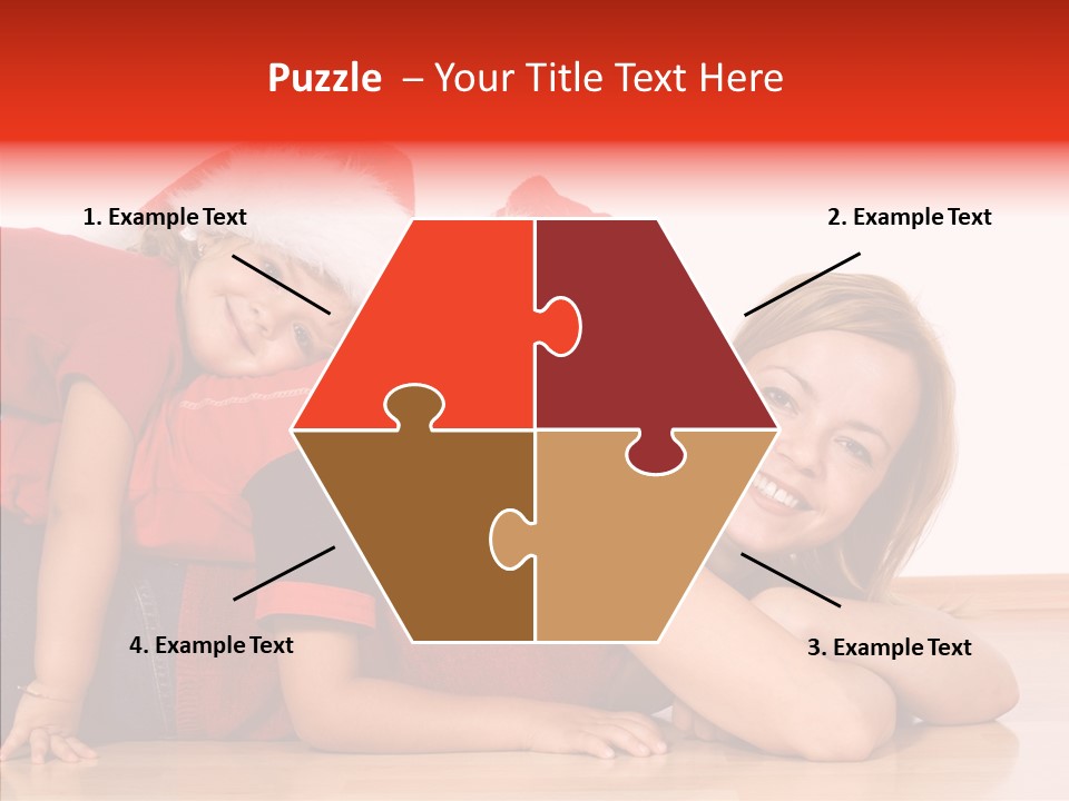 People Xmas White PowerPoint Template