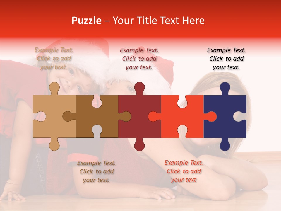 People Xmas White PowerPoint Template