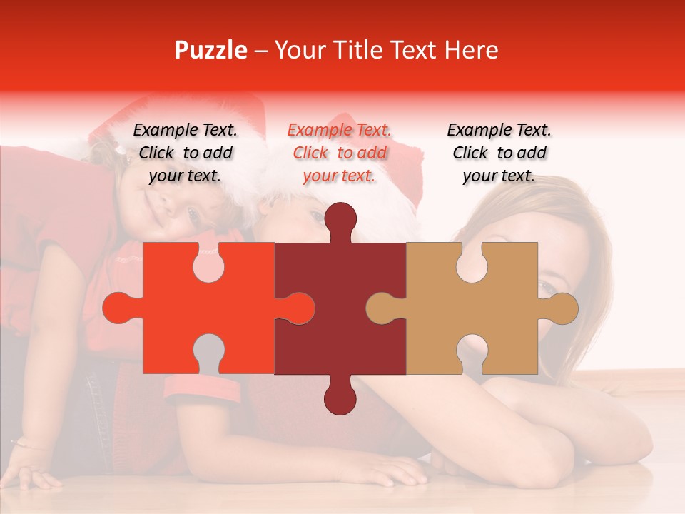 People Xmas White PowerPoint Template