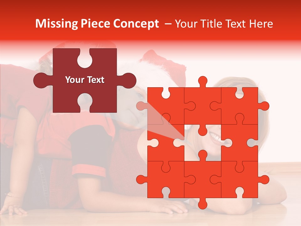 People Xmas White PowerPoint Template