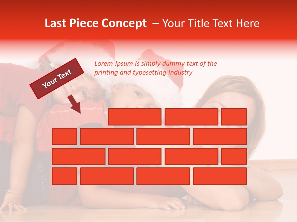 People Xmas White PowerPoint Template