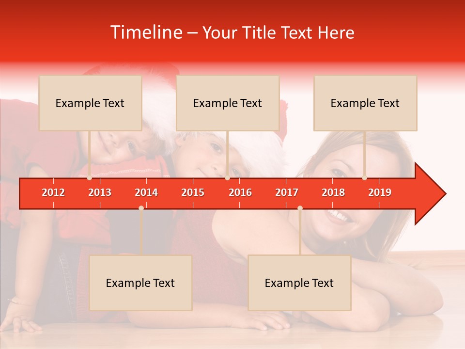 People Xmas White PowerPoint Template