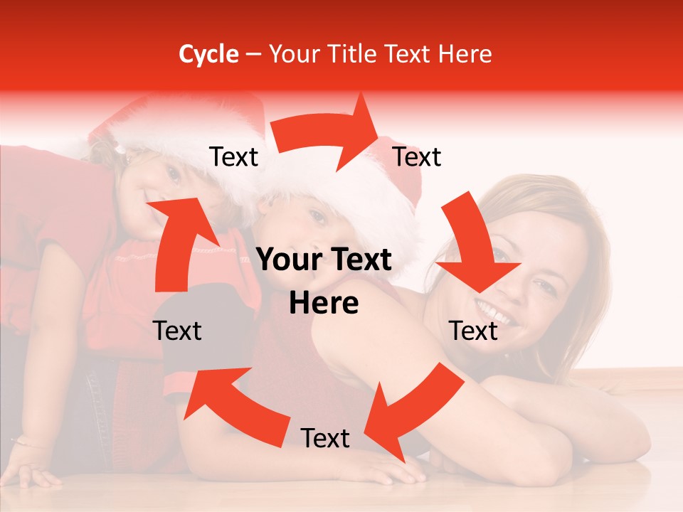 People Xmas White PowerPoint Template