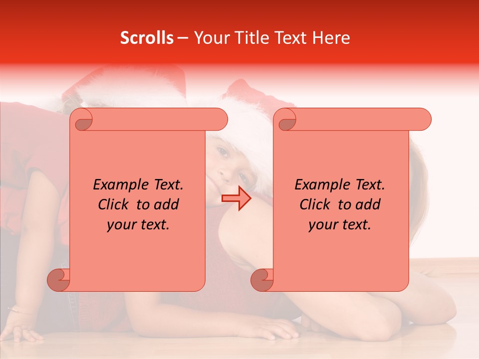 People Xmas White PowerPoint Template