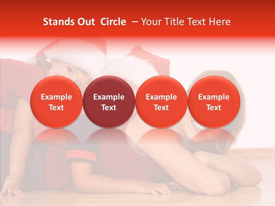 People Xmas White PowerPoint Template
