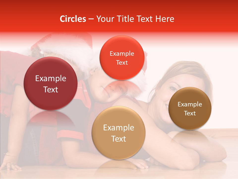 People Xmas White PowerPoint Template