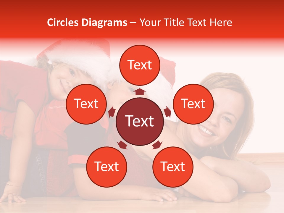 People Xmas White PowerPoint Template