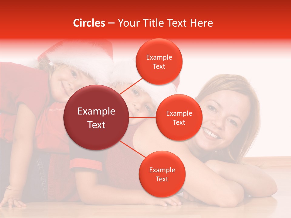 People Xmas White PowerPoint Template