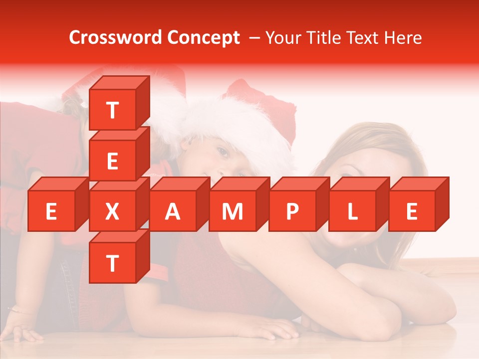 People Xmas White PowerPoint Template