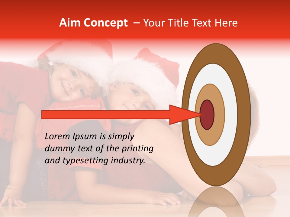 People Xmas White PowerPoint Template