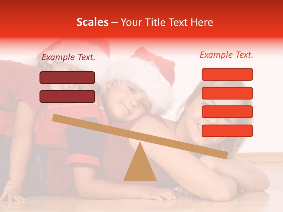 People Xmas White PowerPoint Template