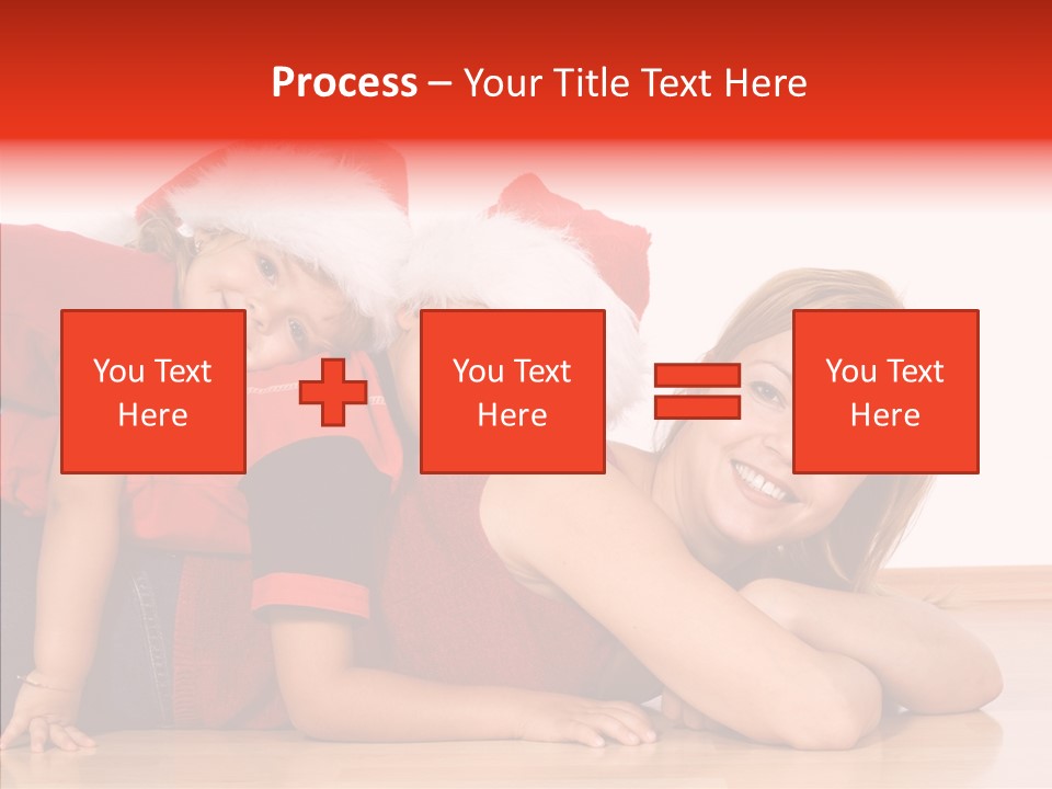 People Xmas White PowerPoint Template