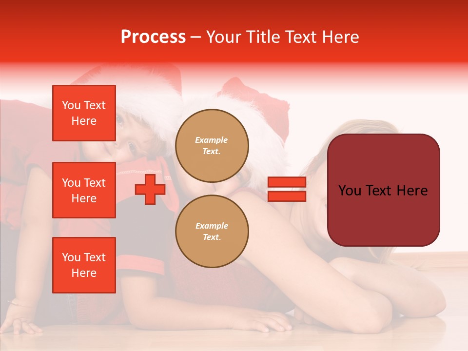 People Xmas White PowerPoint Template