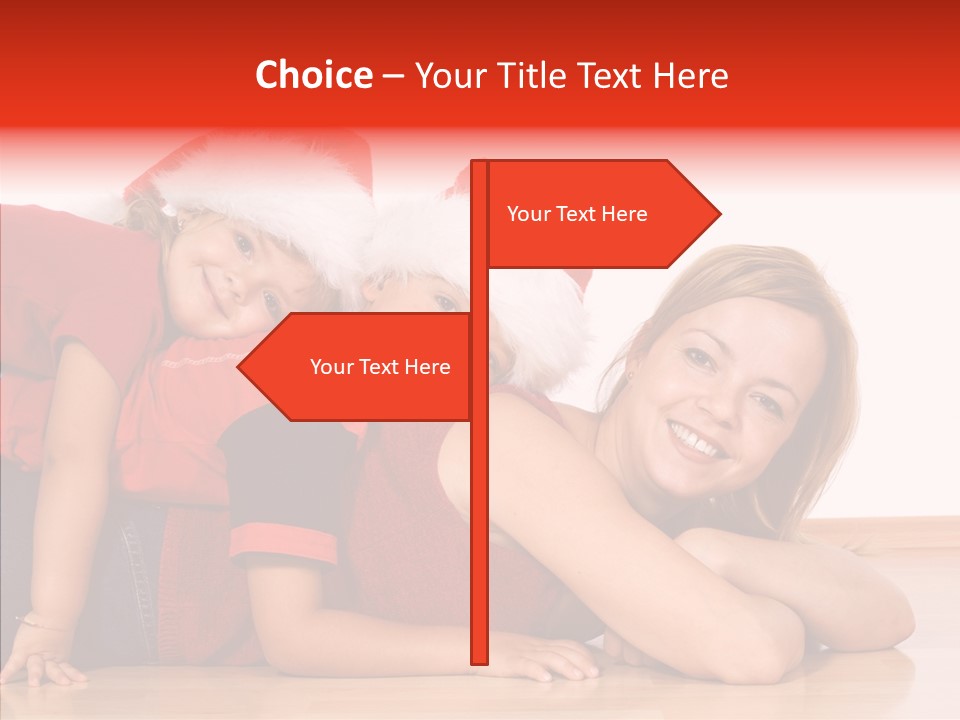 People Xmas White PowerPoint Template
