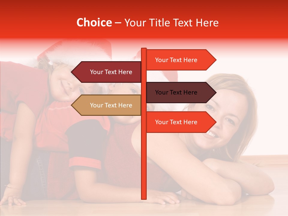 People Xmas White PowerPoint Template