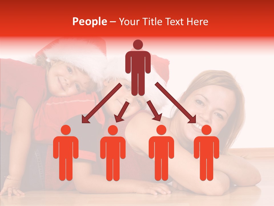 People Xmas White PowerPoint Template